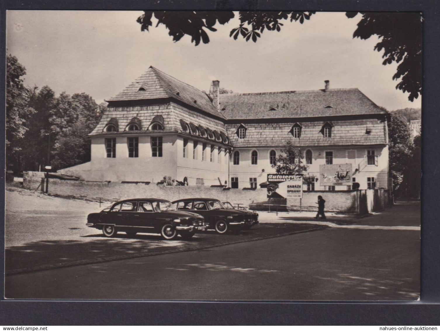 Ansichtskarte Karlovy Vari Karlsbad Böhmen Mähren Tschechien Kaffeehaus