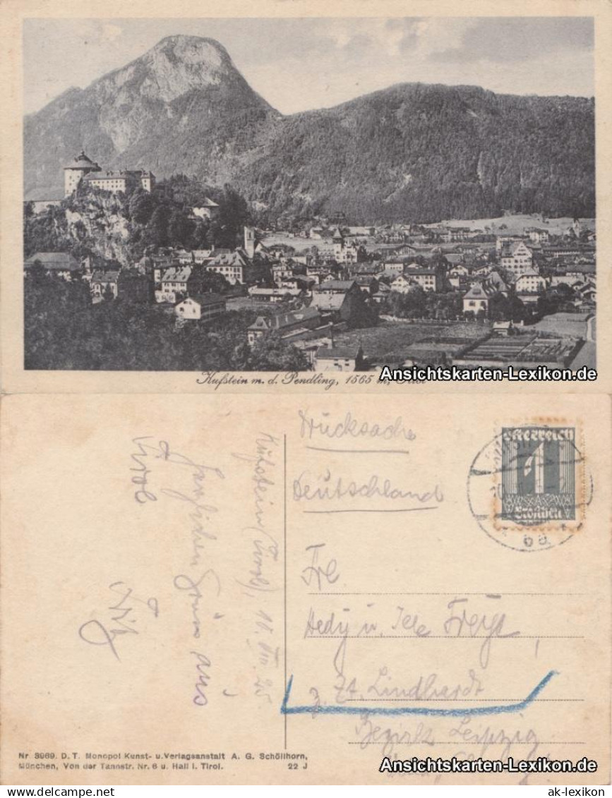 Ansichtskarte Kufstein Kufstein mit den Pendling 1925