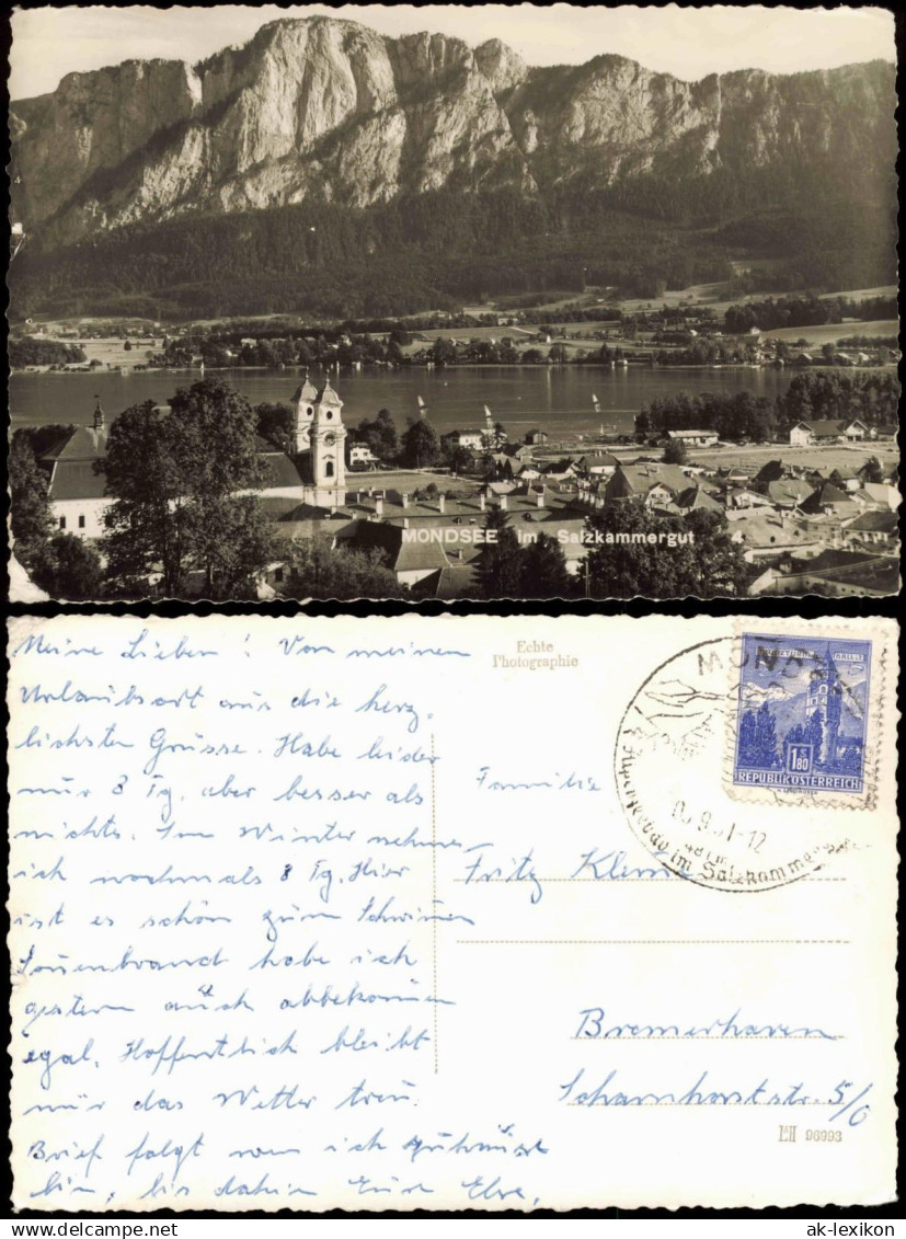 Ansichtskarte Mondsee MONDSEE im Salzkammergut 1961