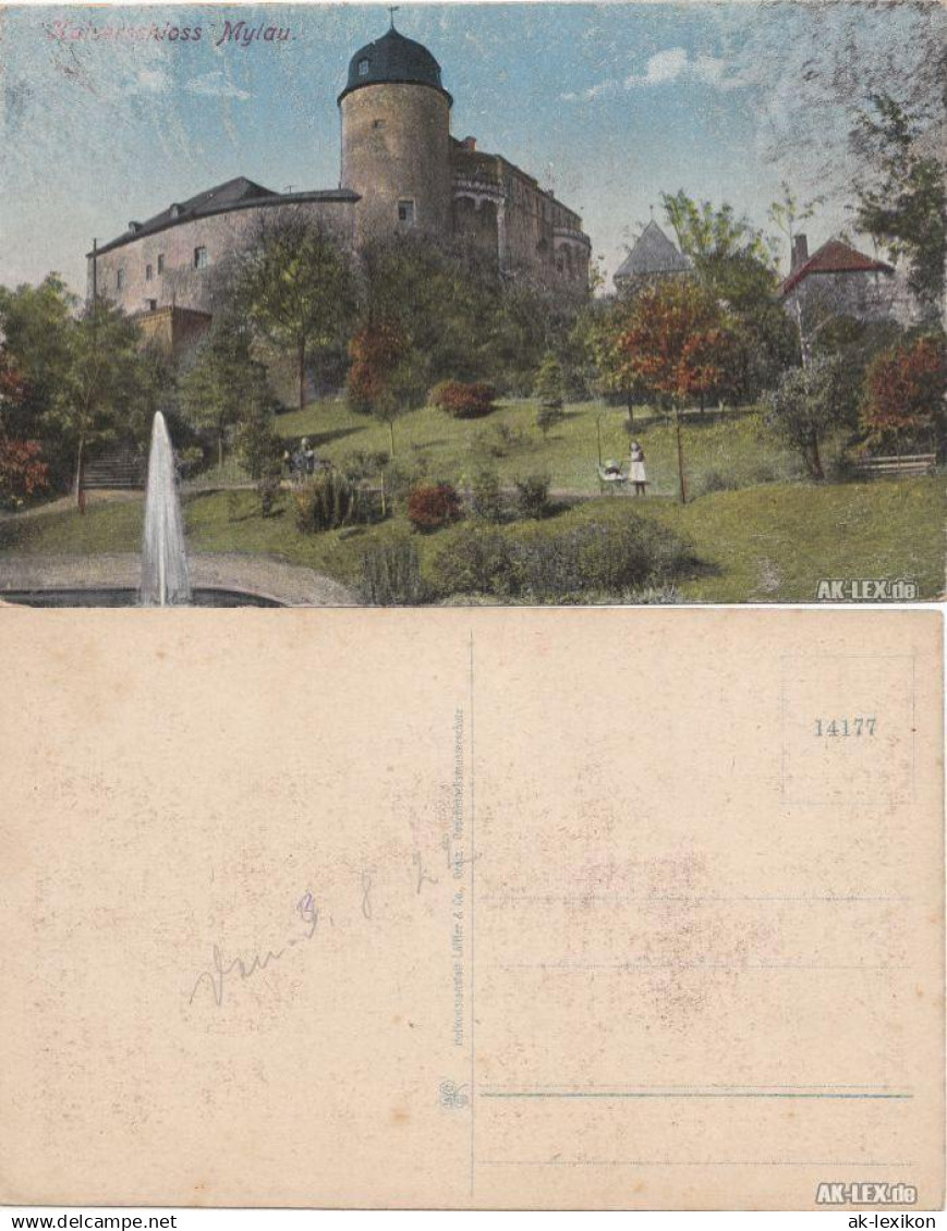 Ansichtskarte Mylau Kaiserschloss Mylau 1922