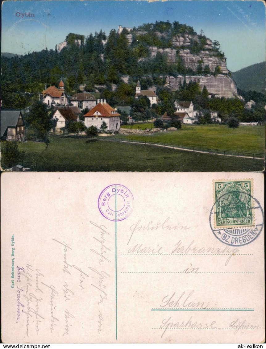 Ansichtskarte Oybin Berg Oybin 1913