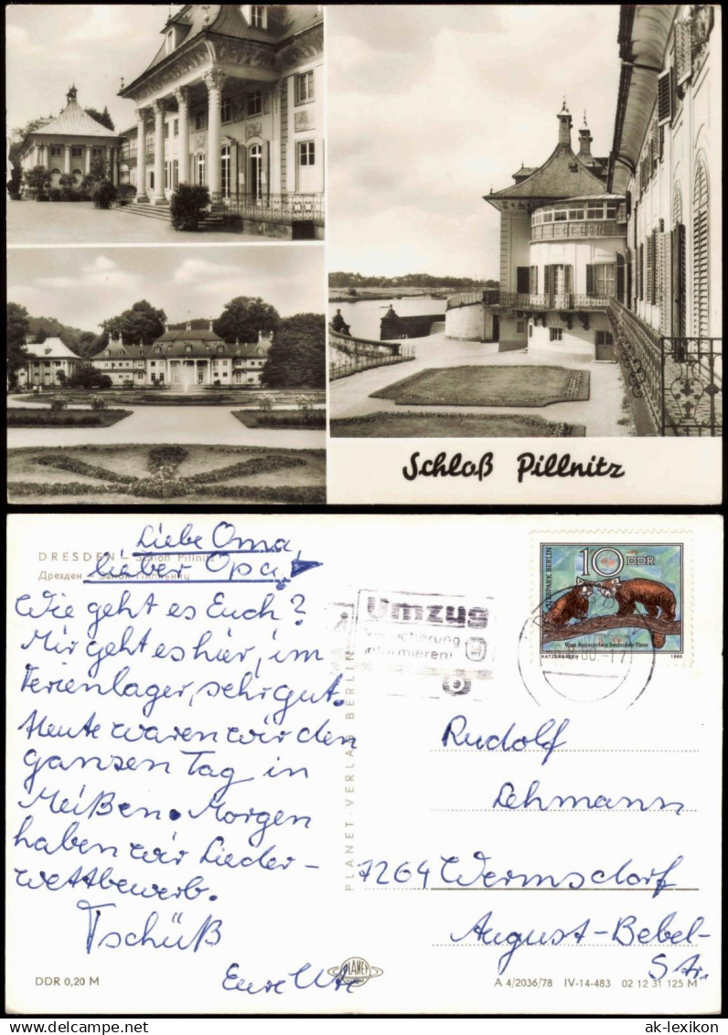 Ansichtskarte Pillnitz Schloss Pillnitz 3-Bild 1978