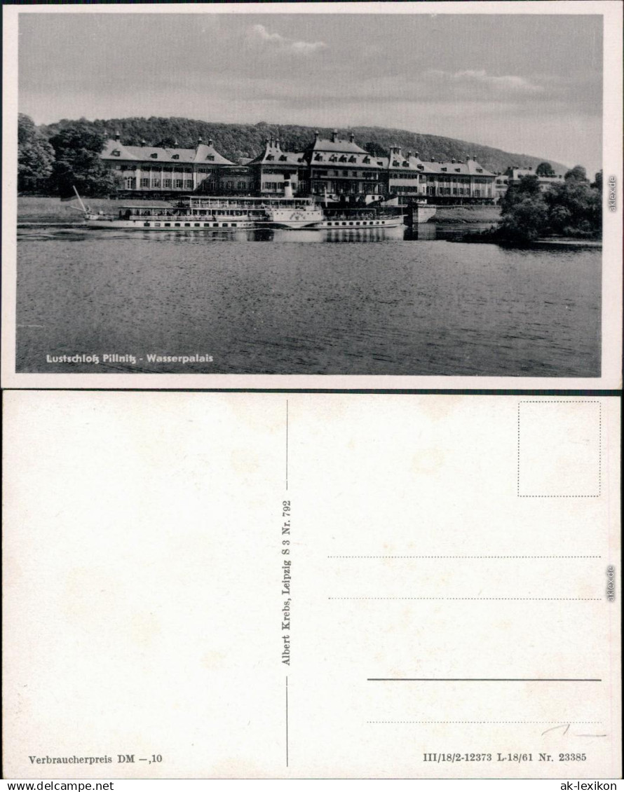 Ansichtskarte Pillnitz Schloss Pillnitz - Wasserpalais 1961