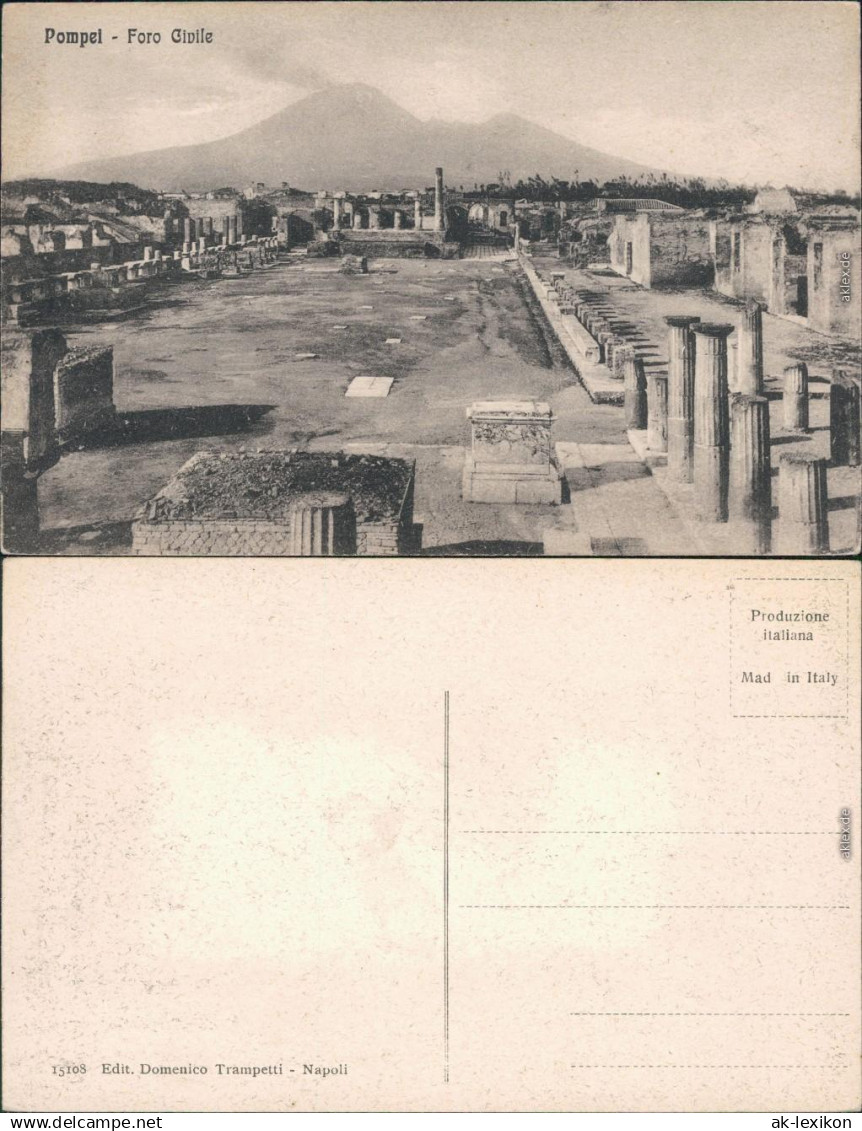 Ansichtskarte Pompei Pompei - Foro Givile 1914