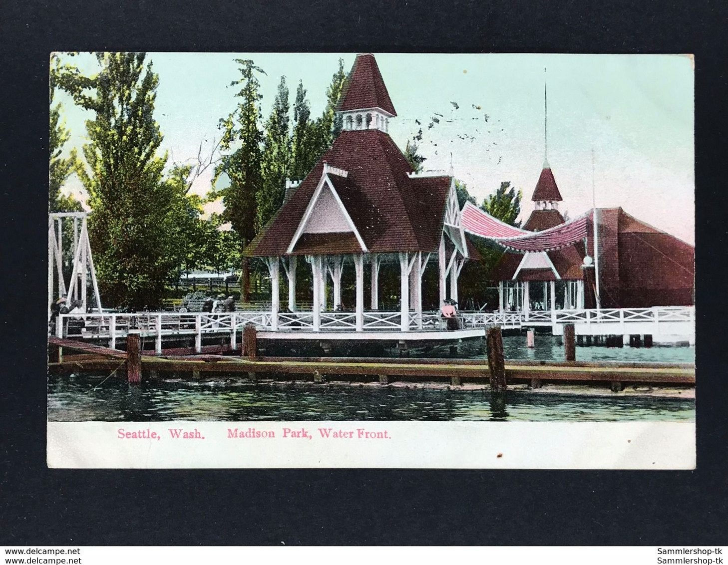 Ansichtskarte Postcard - Seattle Wash - Madison Park - Water Front - 1909