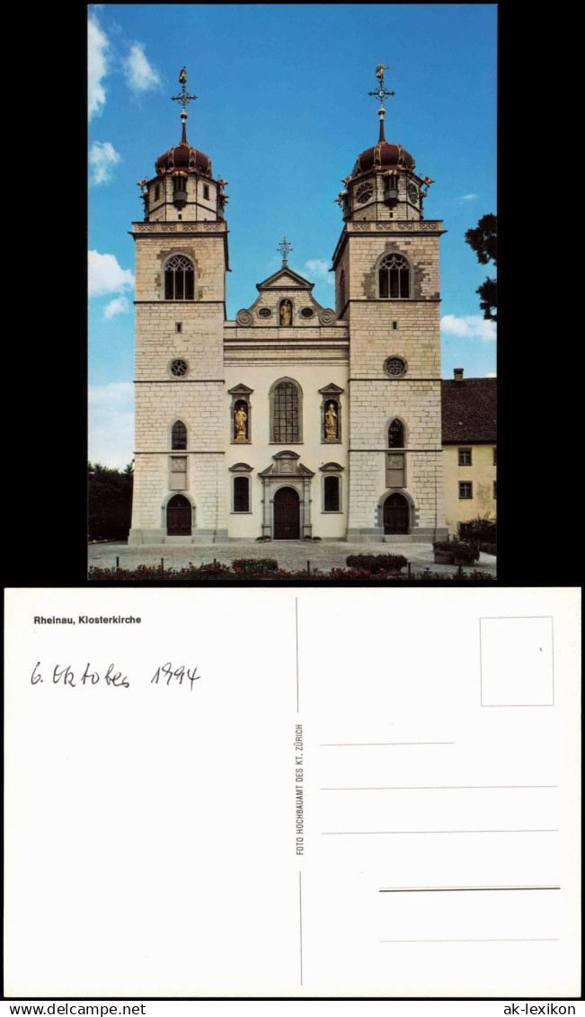 Ansichtskarte Rheinau ZH Ortsansicht Rheinau, Klosterkirche 1994