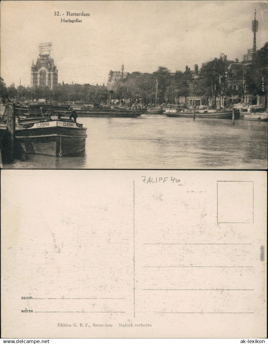 Ansichtskarte Rotterdam Rotterdam Hafen 1910