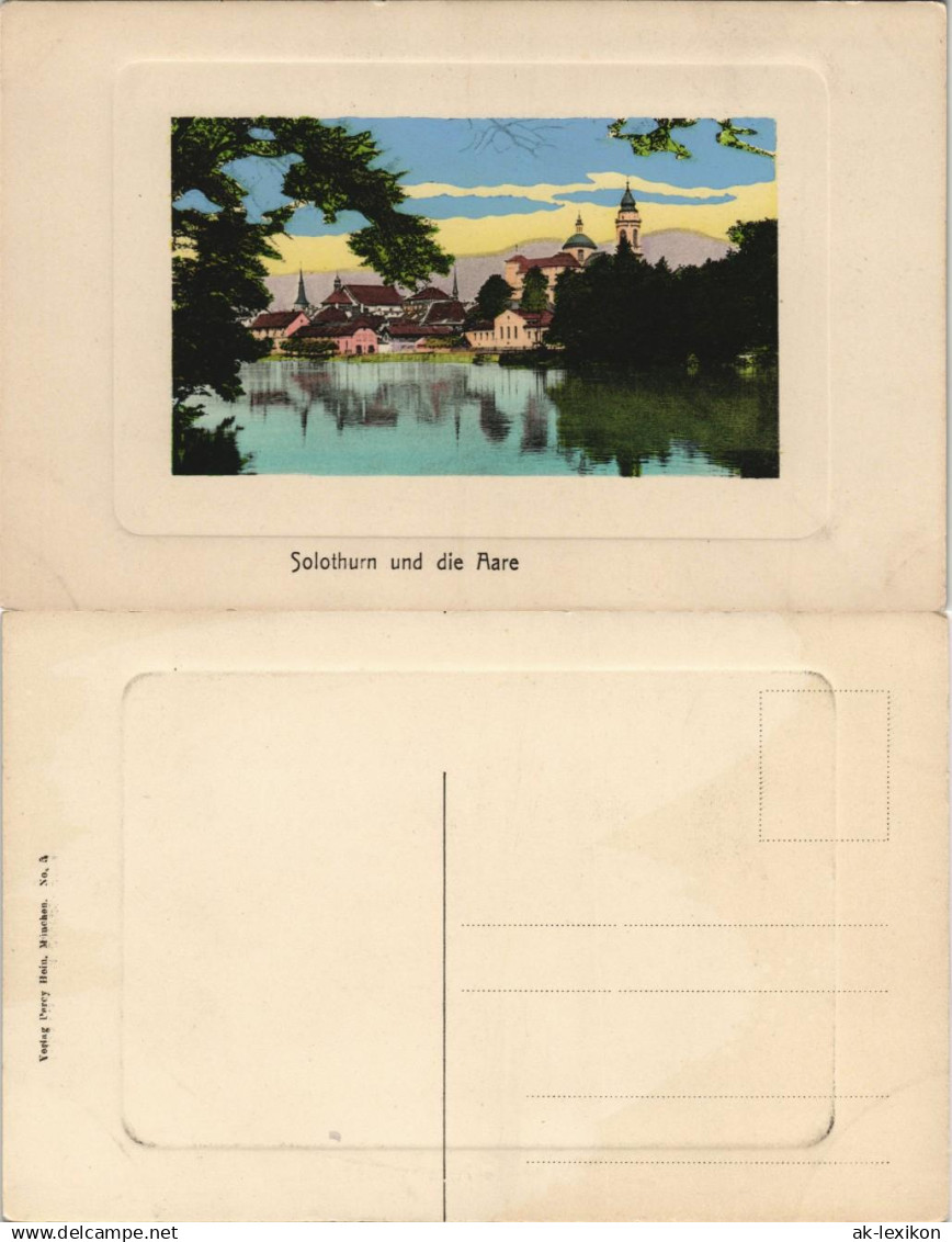 Ansichtskarte Solothurn Soleure&#47; Soletta Partie an der Aare 1920