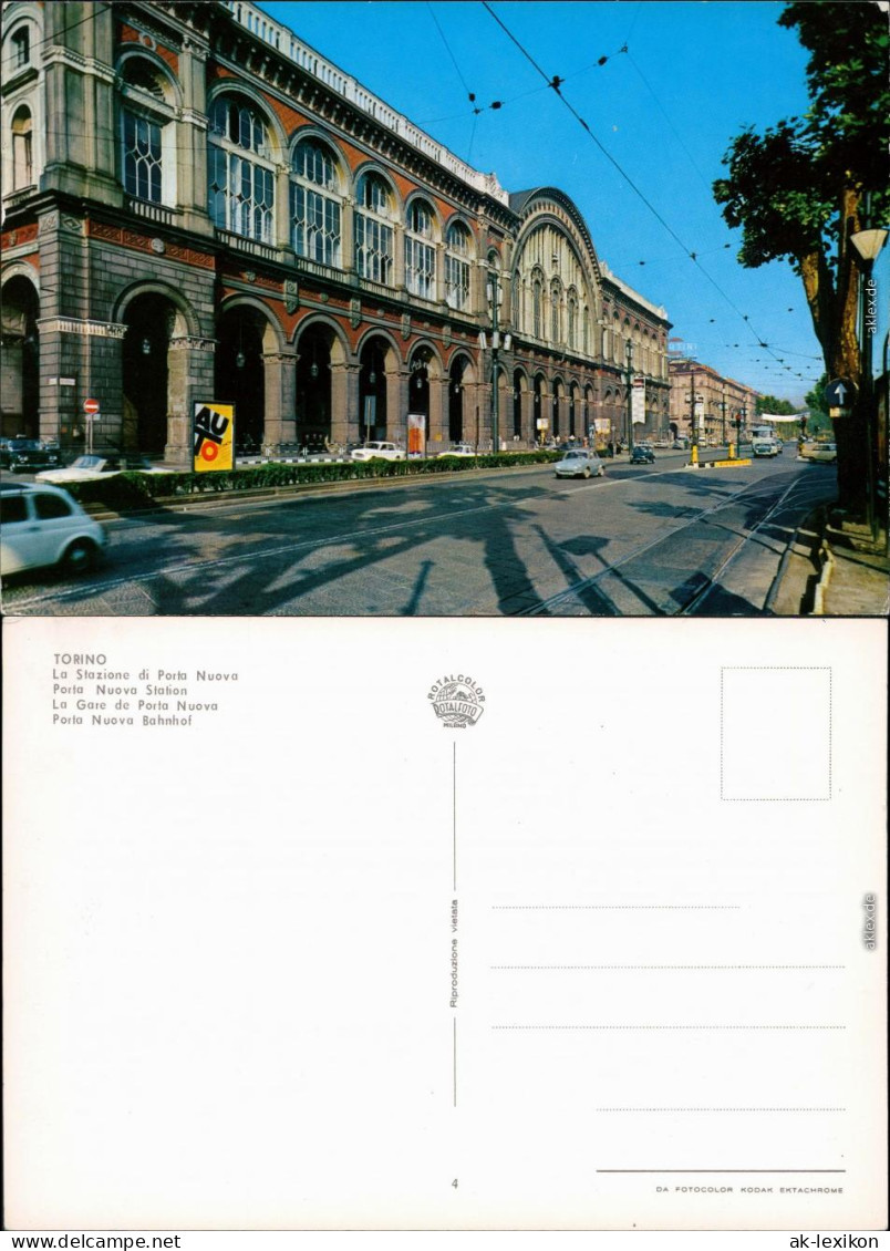 Ansichtskarte Turin Torino Bahnhof Porta Nuova 1965