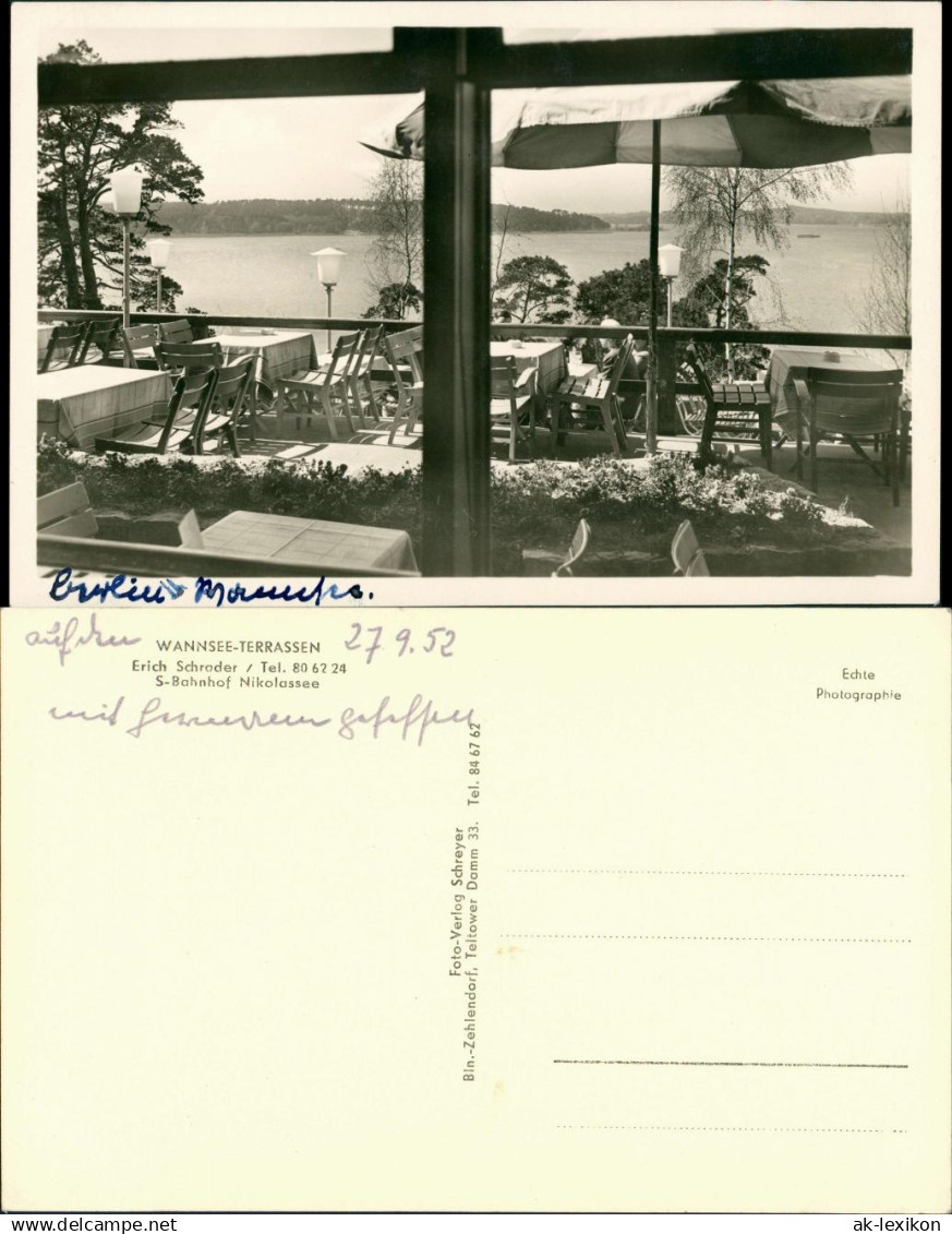 Ansichtskarte Wannsee-Berlin Wannsee-Terrassen 1952