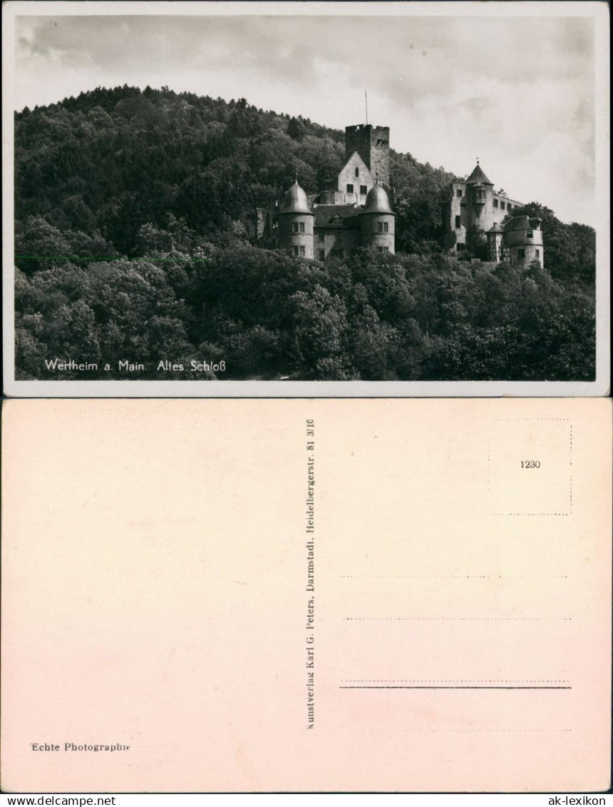 Ansichtskarte Wertheim Burg/Schloss Wertheim 1932