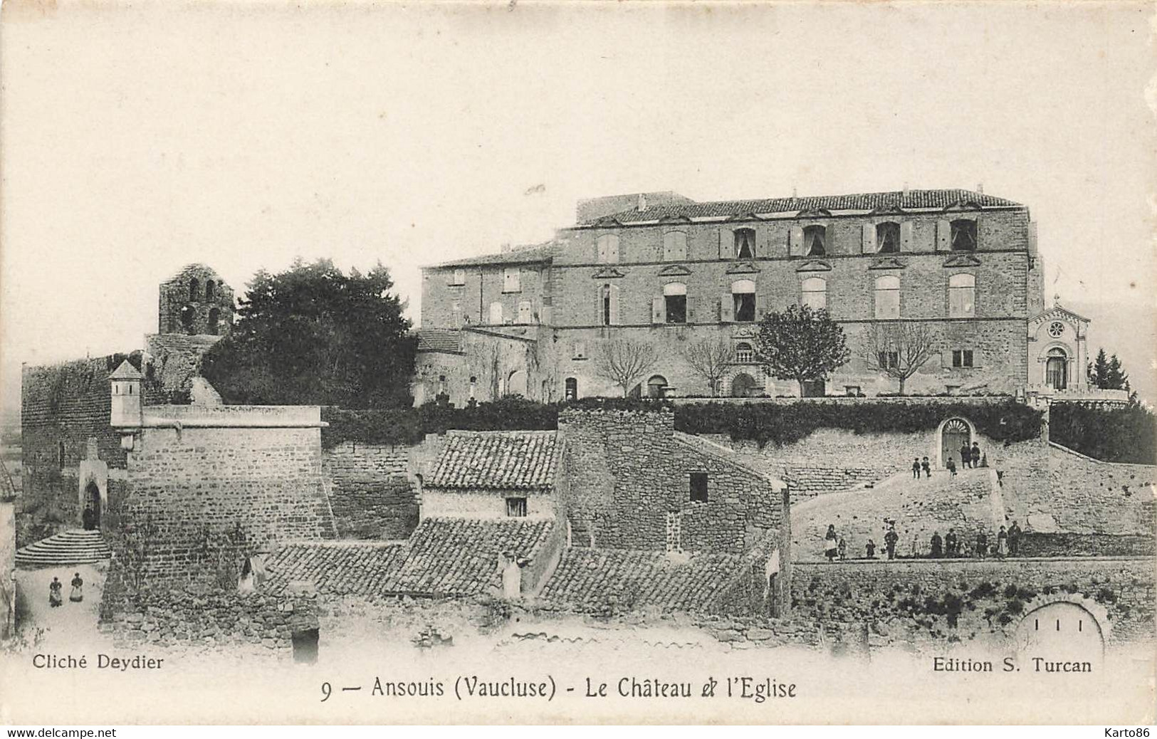 ansouis * vue sur le château et l'église