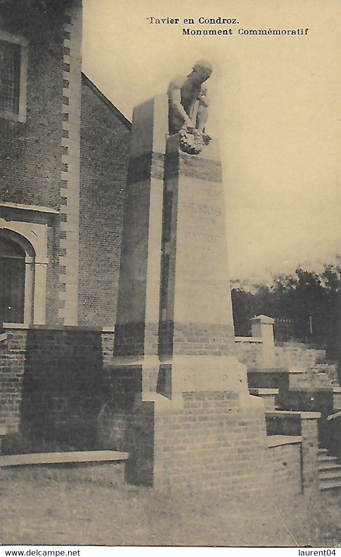 ANTHISNES. TAVIER EN CONDROZ. MONUMENT COMMEMORATIF.