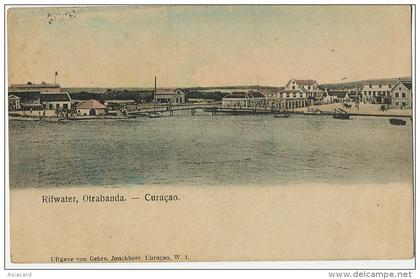 Curaçao Rifwater Otrabanda Color  edit. Jonckheer Cachet Paquebot 1910 Ship Cancel