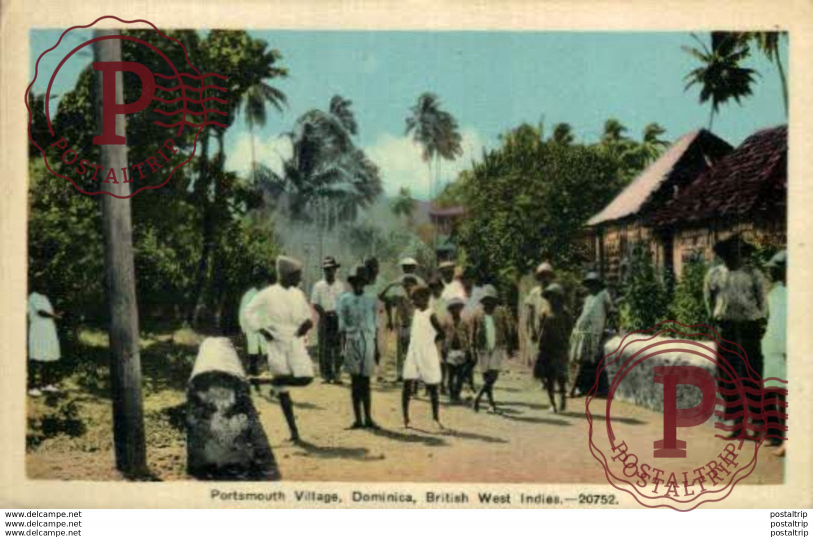 ANTILLAS - DOMINICA. POTSMOUTH VILLAGE. BRITISH WEST INDIES