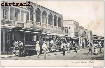 PORT-AU-PRINCE HAÏTI TRAIN LOCOMOTIVE TRAMWAY ANTILLES