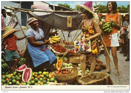 JAMAIQUE - Market - Exotic Fruits and vegetables - Tourisme