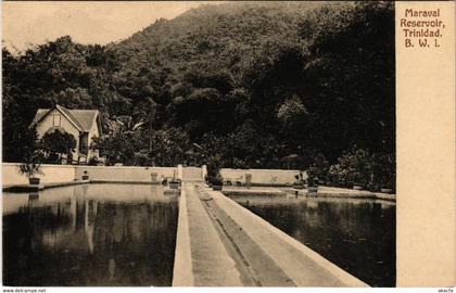 PC CPA TRINIDAD, MARAVAL RESERVOIR, VINTAGE POSTCARD (b11287)