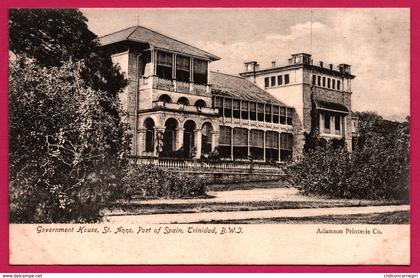 Trinidad - Government House - St. Anns - Port of Spain - Trinidad - B.W. J. - ADAMSON Co