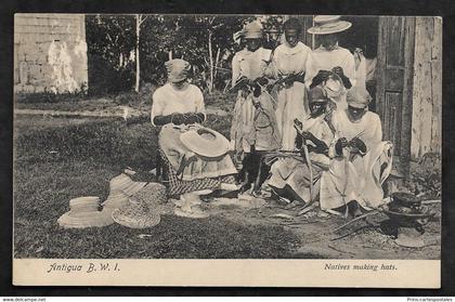 CPA Antigua BWI Natives making hats