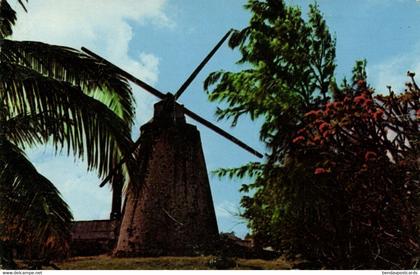 barbados, Old Mill near Cherry Tree Hill (1963) Postcard