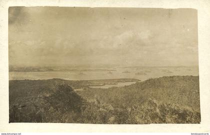 cuba, GUANTANAMO BAY, Panorama, US War Ships (1910s) RPPC Postcard