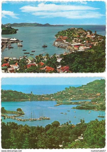 LOT DE 2 CP - GRENADA - St. George's Harbour