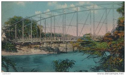 K K S 531/C P A  -  ANTILLES -    HAITI  PONT SONDE CONSTRUIT SUR LE FLEUVE ARTIBONITE EN 1878