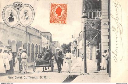 CPA ILES VIERGES / MAIN STREET / St THOMAS