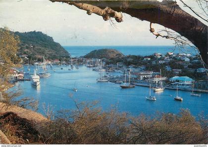 CPSM Ile de Saint Barthélémy-Le port de Gustavia-Beau timbre    L616