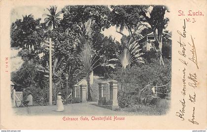 Saint Lucia - CASTRIES - Entrance Gate, Chesterfield House - SEE STAMP - Publ. M. & C. 7