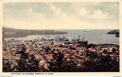 Saint Lucia - CASTRIES - Entrance to harbour - Publ. Clarcke & Co.