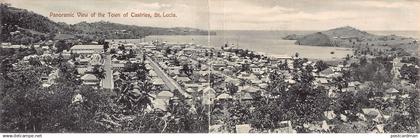 Saint Lucia - CASTRIES - Panoramic view - DOUBLE POSTCARD - Publ. Westall & Co.