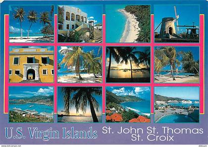 Antilles - Iles Vierges Américaines - U S Virgin Islands - St John - St Thomas - St Croix - Multivues - CPM - Voir Scans