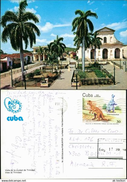 Postcard Trinidad (Kuba) Cuba View of Trinidad 1986