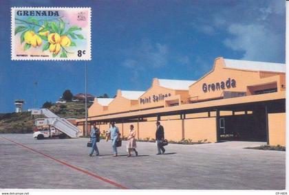 ANTILLES  - GRENADA - Point Salines, Grenada Airport - AEROPORT - ANIMEE VOYAGEURS - CARTE RARE