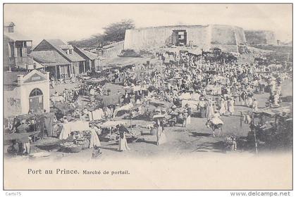 Amérique - Antilles - Haiti / Port au Prince / Marché de Portail / Précurseur