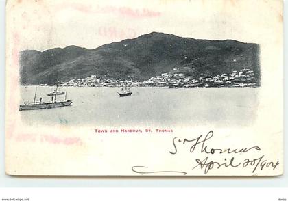 ILES VIERGES - Town and Harbour SAINT-THOMAS