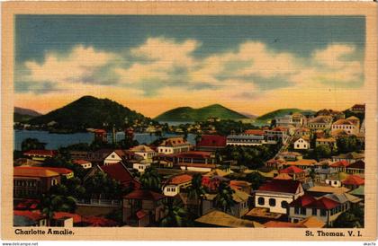 PC VIRGIN ISLANDS ST. THOMAS CHARLOTTE AMALIE Vintage Postcard (b52246)