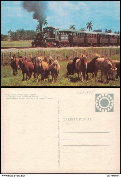 Kuba allgemein Travelling by train, Lenin Park, Havana Paseo en tren. Parque Lenin, Habana 1970