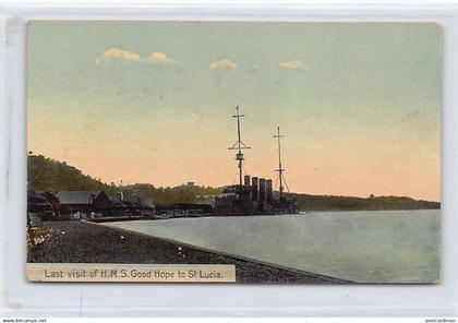 Saint Lucia - Last visit of H.M.S. Good Hope - Publ. Clarke & Co. 8