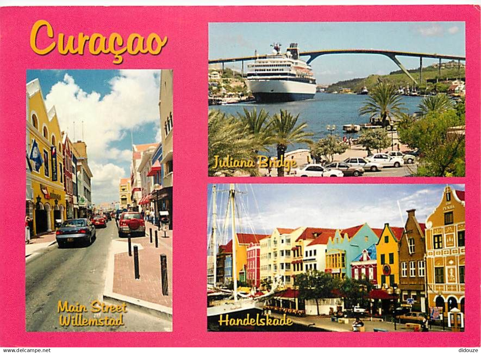 Antilles - Antilles Neérlandaises - Netherlands Antilles - Curaçao - Multivues - Bateaux - Automobiles - CPM - Voir Scan