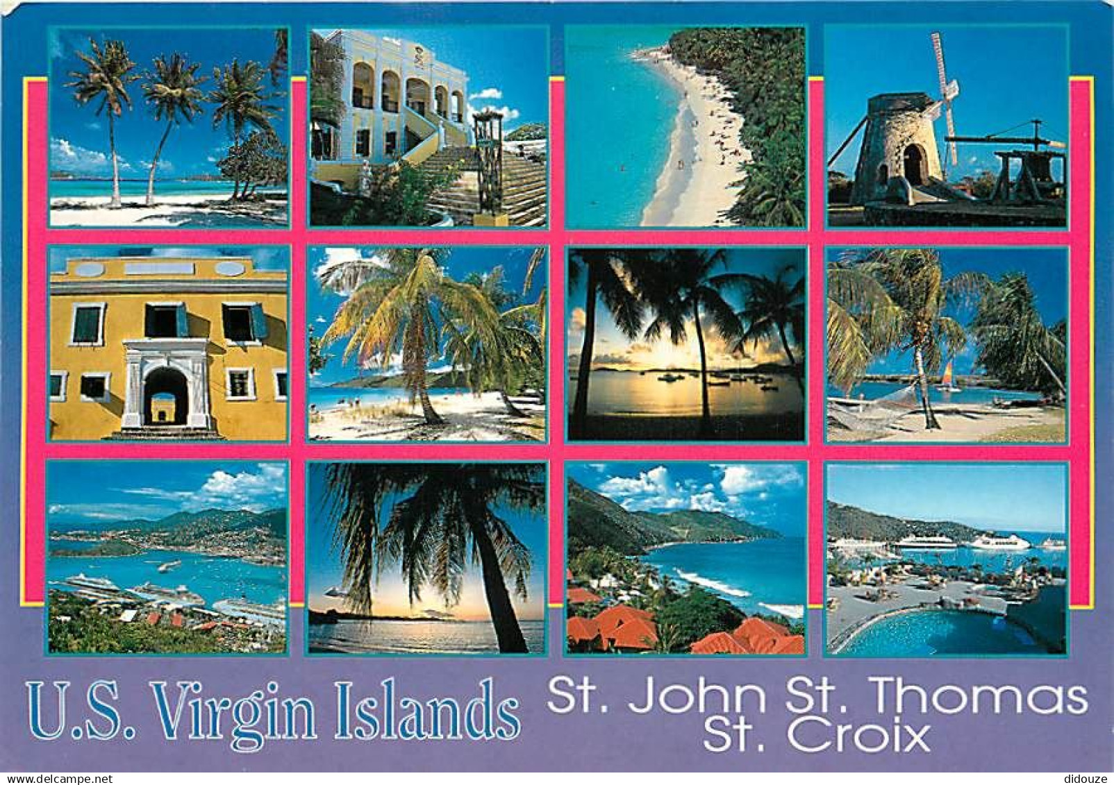 Antilles - Iles Vierges Américaines - U S Virgin Islands - St John - St Thomas - St Croix - Multivues - CPM - Voir Scans