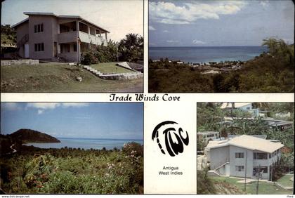 ANTILLES - ANTIGUA ET BARBUDA - West Indies - Trade Winds Cove - Carte publicitaire - 1984