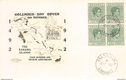 Bahamas - Colombus Day, 12th October 1942 - Publ. Lambert Johnson