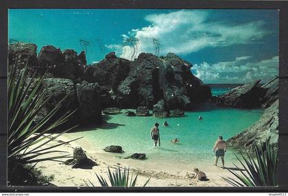 BERMUDES. Carte postale écrite en 1981. Plage aux Bermudes.