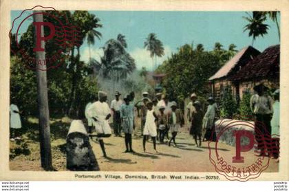 ANTILLAS - DOMINICA. POTSMOUTH VILLAGE. BRITISH WEST INDIES