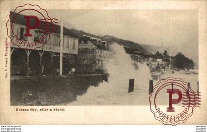 ANTILLAS - DOMINICA. ROSEAU BAY, AFTER A STORM