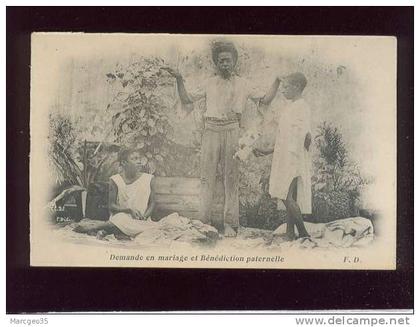 haïti demande en mariage & bénédiction paternelle édit.F.D.  belle carte