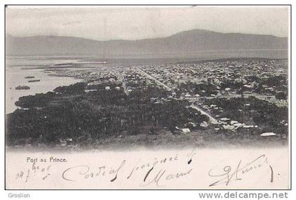 PORT AU PRINCE HAITI 1909 (VUE PANORAMIQUE)